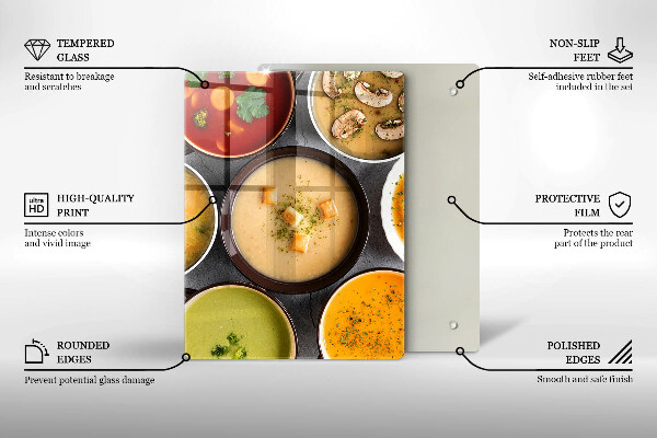 Tűzhely fedőlap Színes levesek