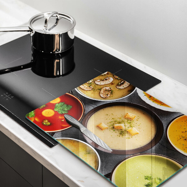 Tűzhely fedőlap Színes levesek