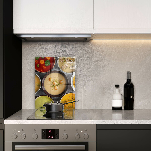 Tűzhely fedőlap Színes levesek