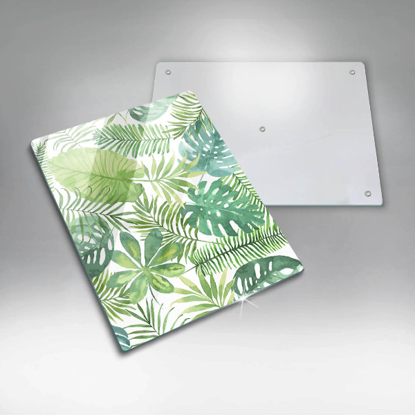 Tűzhely fedőlap Akvarell boho levelek