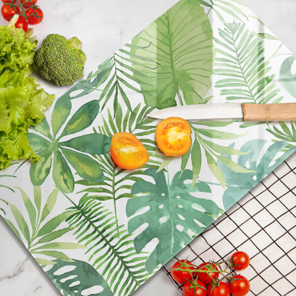 Tűzhely fedőlap Akvarell boho levelek