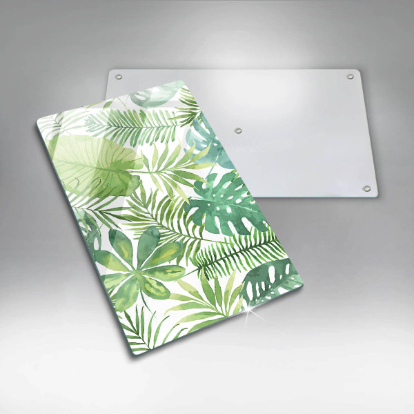 Tűzhely fedőlap Akvarell boho levelek