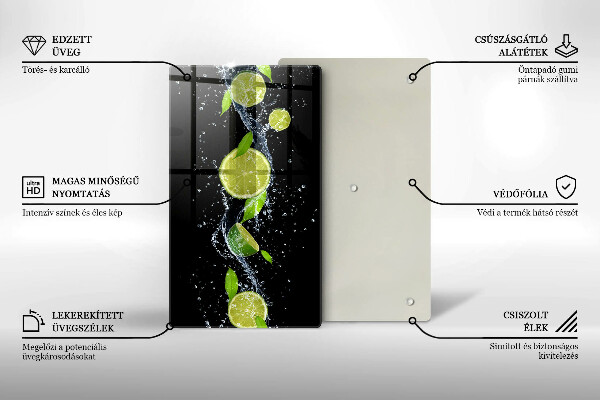 Tűzhely fedőlap Lédús lime vízben