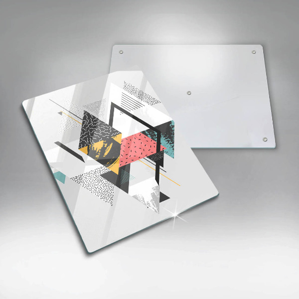 Tűzhely fedőlap Absztrakt háromszögek