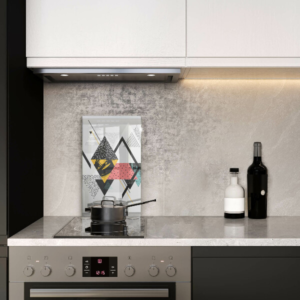 Tűzhely fedőlap Absztrakt háromszögek