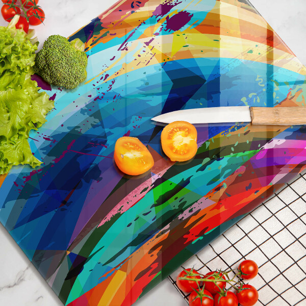 Tűzhely fedőlap Színes festékfoltok