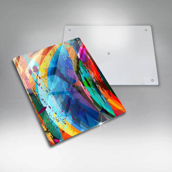 Tűzhely fedőlap Színes festékfoltok