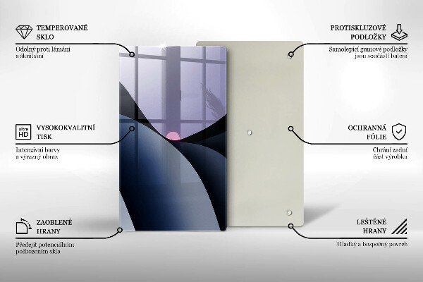 Tűzhely fedőlap Absztrakt formák