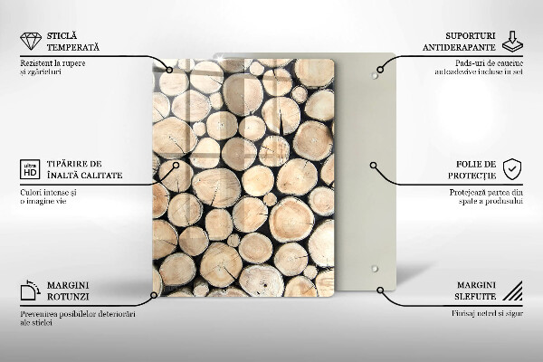 Tűzhely fedőlap Fa fatörzsek