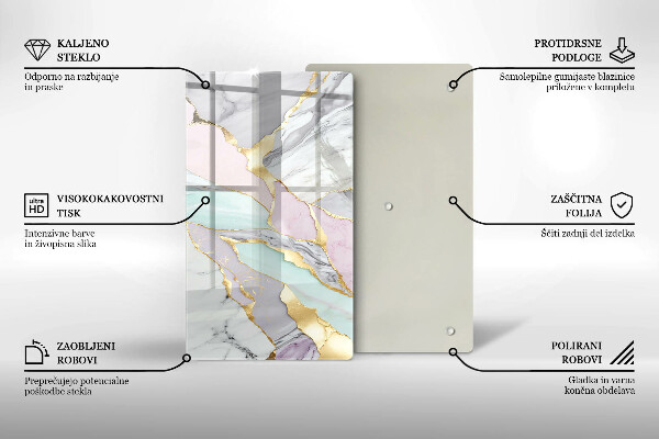 Tűzhely fedőlap Pasztell márvány