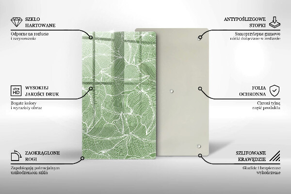 Tűzhely fedőlap Lineáris levelek