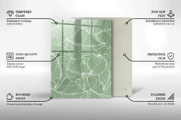 Tűzhely fedőlap Lineáris levelek