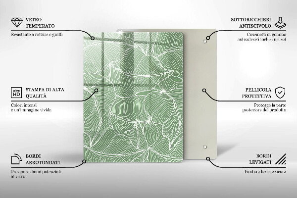 Tűzhely fedőlap Lineáris levelek