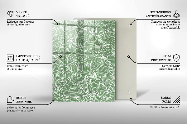 Tűzhely fedőlap Lineáris levelek