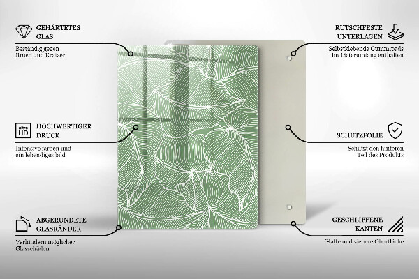 Tűzhely fedőlap Lineáris levelek