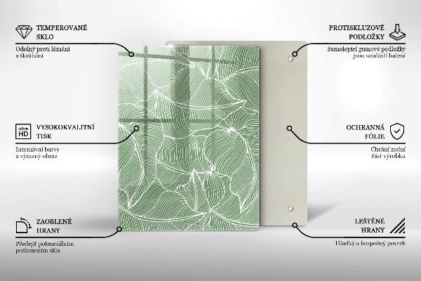 Tűzhely fedőlap Lineáris levelek