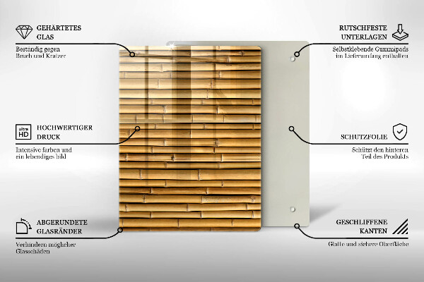 Tűzhely fedőlap Természet boho bambusz