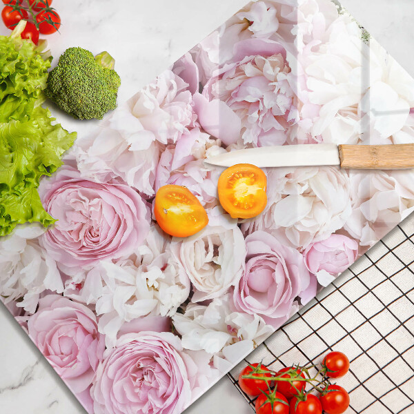 Tűzhely fedőlap Bazsarózsa csokor