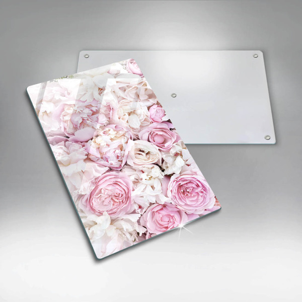 Tűzhely fedőlap Bazsarózsa csokor