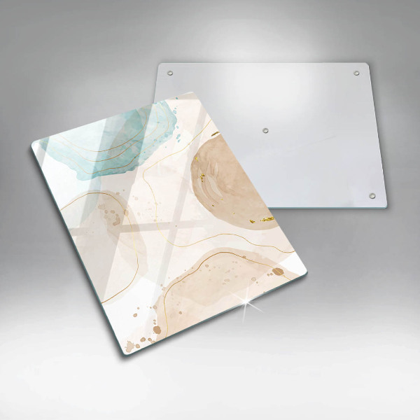 Tűzhely fedőlap Boho foltok és arany