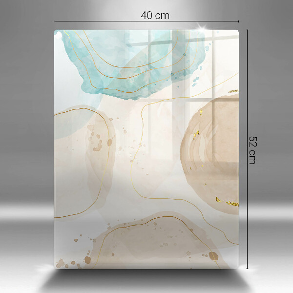 Tűzhely fedőlap Boho foltok és arany