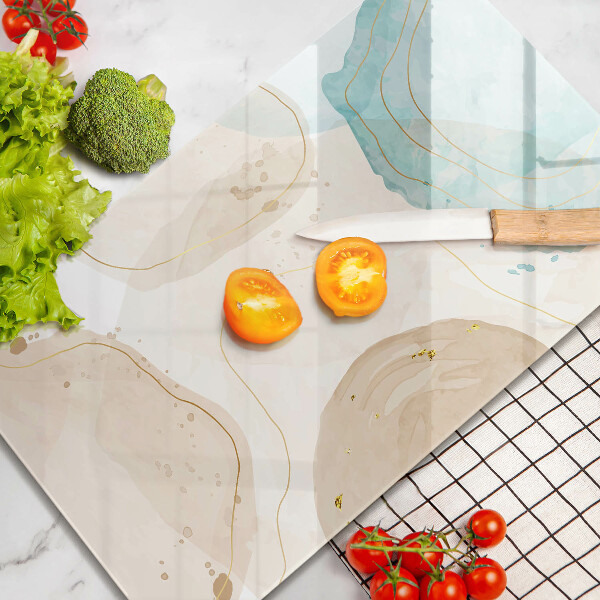 Tűzhely fedőlap Boho foltok és arany