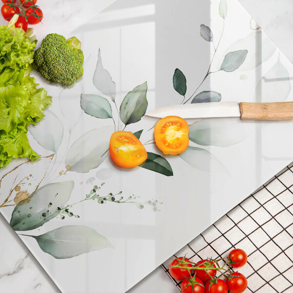 Tűzhely fedőlap Akvarell levelek