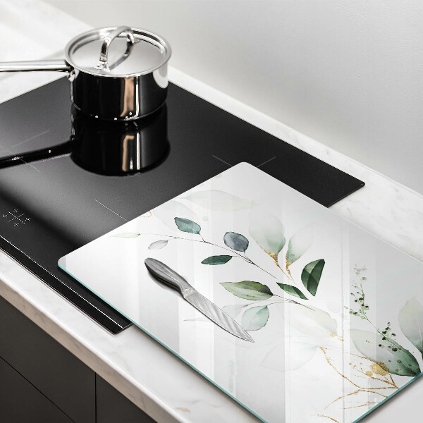 Tűzhely fedőlap Akvarell levelek