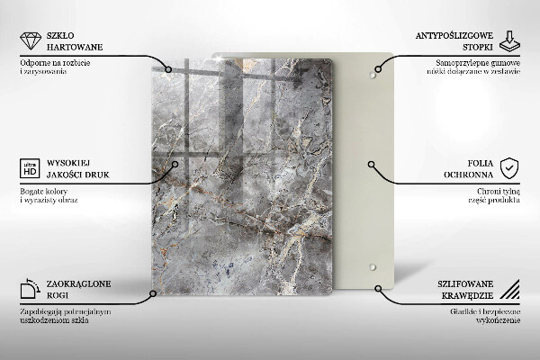 Tűzhely fedőlap Kő textúra