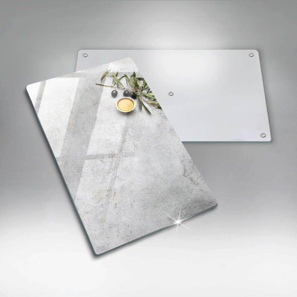 Tűzhely fedőlap Olajbogyó a betonon