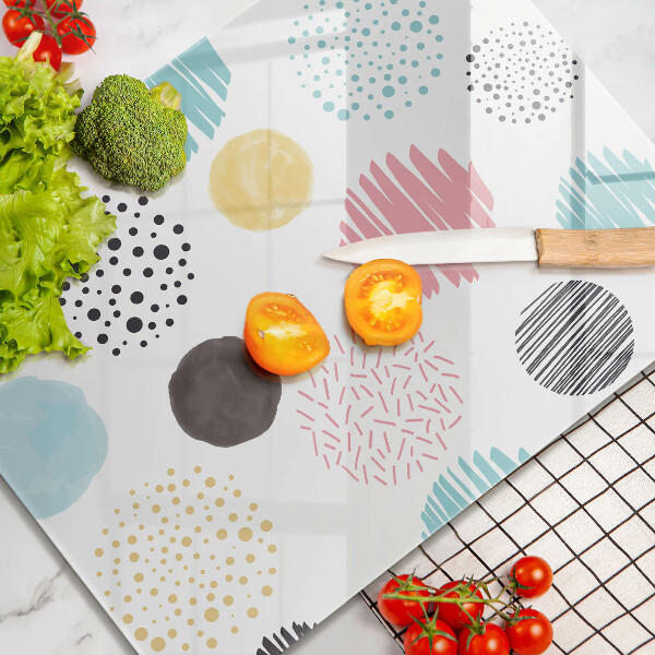 Tűzhely fedőlap Festett formák