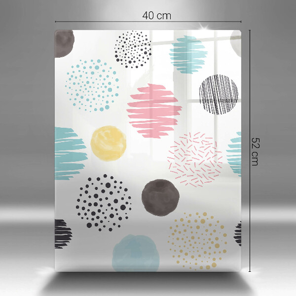 Tűzhely fedőlap Festett formák