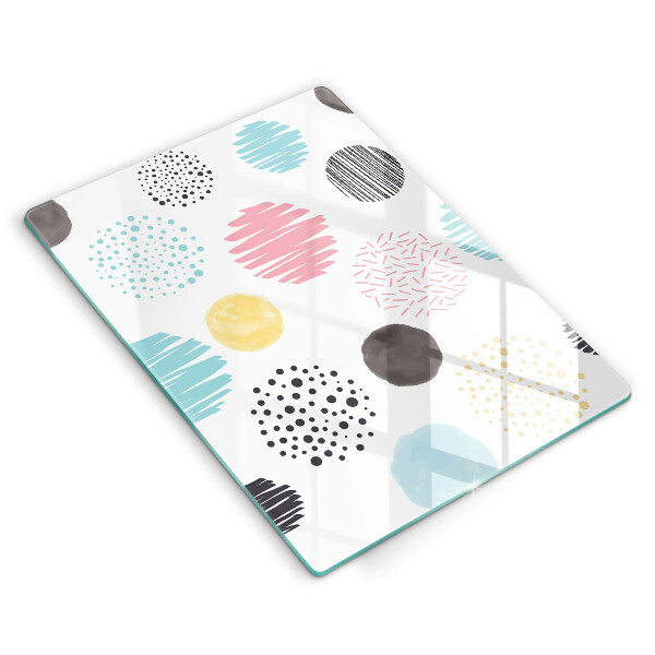 Tűzhely fedőlap Festett formák