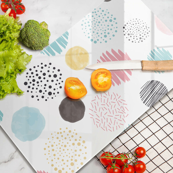 Tűzhely fedőlap Festett formák