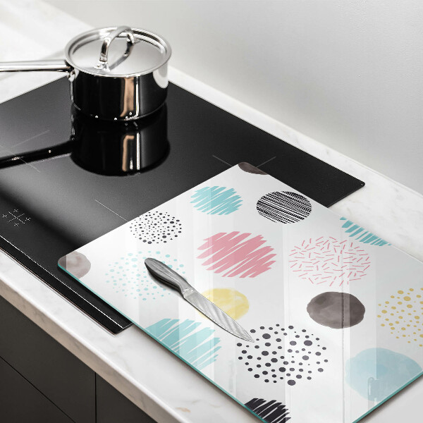 Tűzhely fedőlap Festett formák