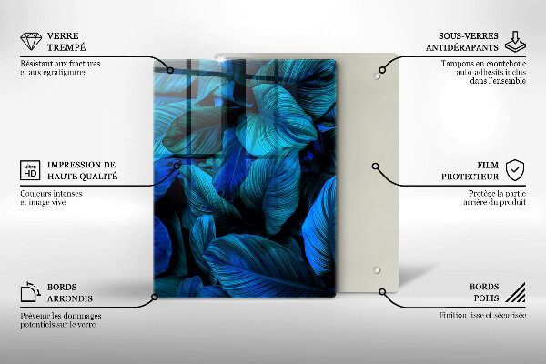 Tűzhely fedőlap Dzsungel növényzet levelei