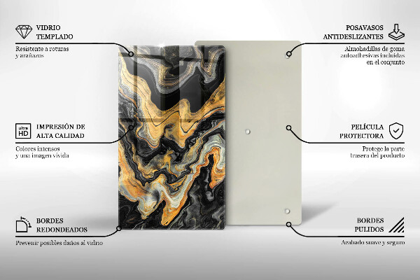 Tűzhely fedőlap Absztrakt szerkezet