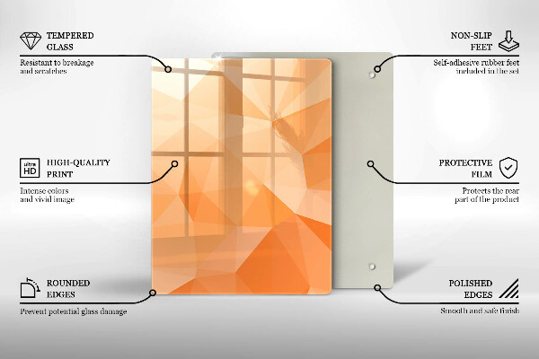Tűzhely fedőlap Geometriai háttér