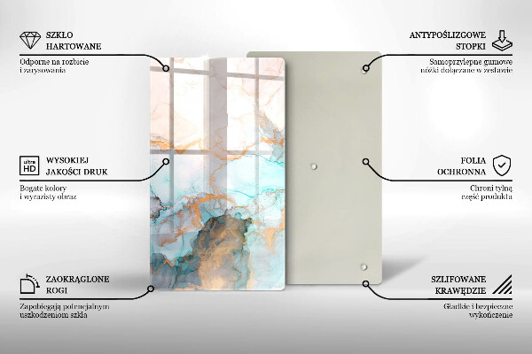 Tűzhely fedőlap Márvány absztrakció