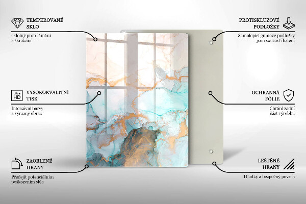 Tűzhely fedőlap Márvány absztrakció