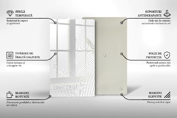 Tűzhely fedőlap Modern vonalak minta