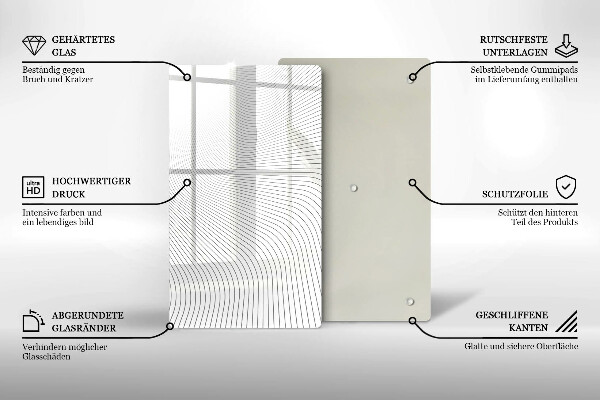 Tűzhely fedőlap Modern vonalak minta