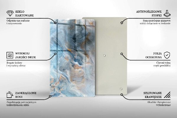 Tűzhely fedőlap Márvány textúra