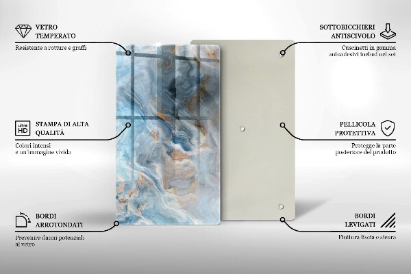 Tűzhely fedőlap Márvány textúra