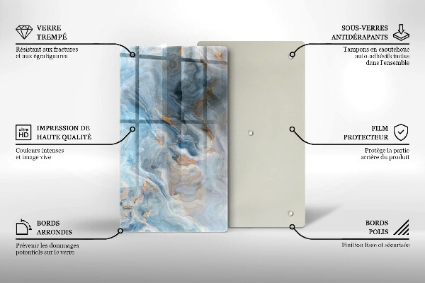 Tűzhely fedőlap Márvány textúra