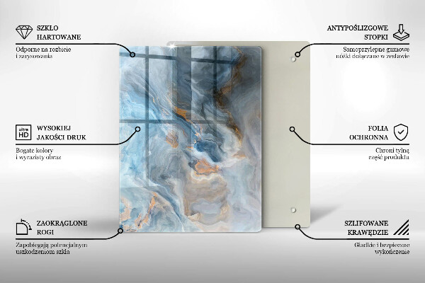 Tűzhely fedőlap Márvány textúra