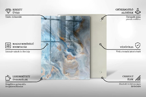 Tűzhely fedőlap Márvány textúra