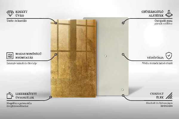 Tűzhely fedőlap Arany textúra háttér