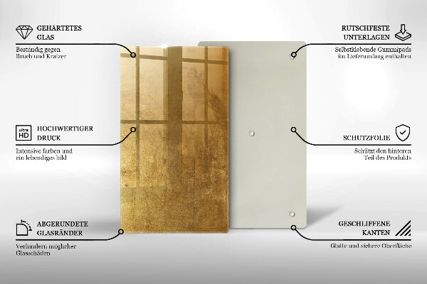 Tűzhely fedőlap Arany textúra háttér