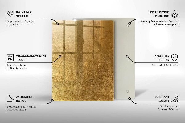 Tűzhely fedőlap Arany textúra háttér